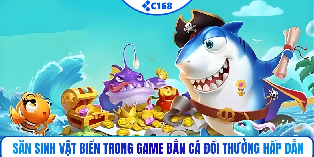 Săn sinh vật biển trong game bắn cá đổi thưởng hấp dẫn
